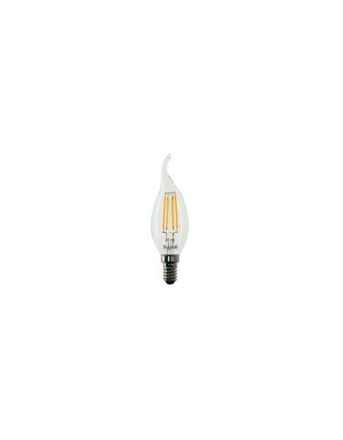 Led transparent gust lamp E14 04W 230V 2700k ZAFIRO LED