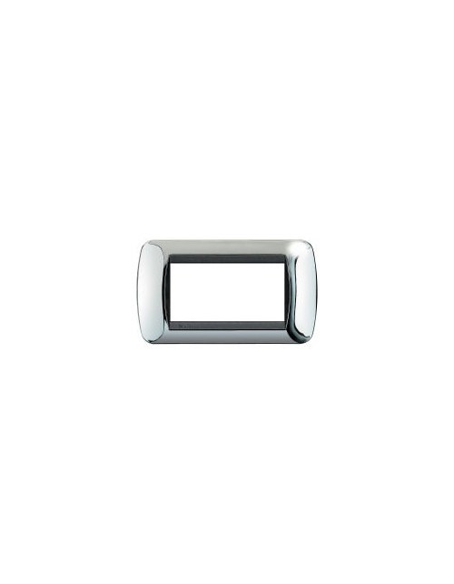 Living International Lucenti 4-place metal plate in polished chrome