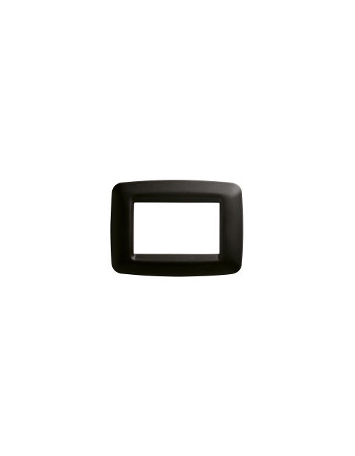 Playbuses | Young plate in toner black 3-gang technopolymer