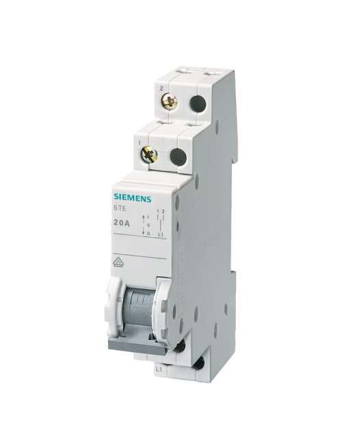 Interruptor Siemens 2P 20A 1-0-2 1 módulo