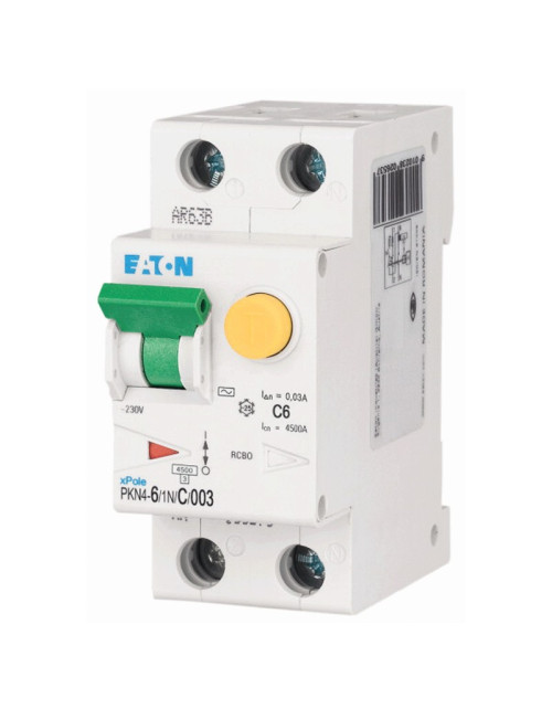 Eaton 6A 1P+N 30MA Type AC 4,5K Differential Circuit Breaker