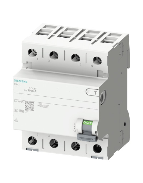 Interruttore differenziale puro Siemens 25A 4P 300 MA AC