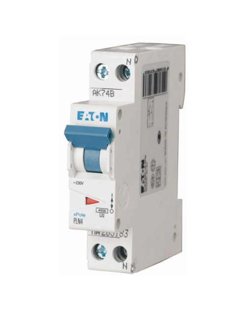Interruptor automático Eaton 20A 1P+N 4.5KA 1 módulo