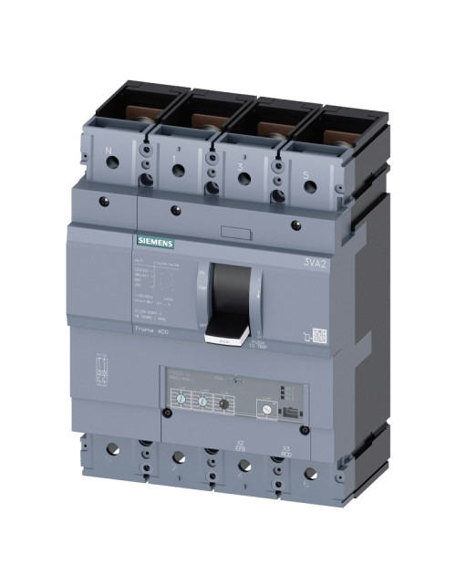 Disyuntor automático de caja moldeada Siemens 3VA2 400A 4 polos 55KA