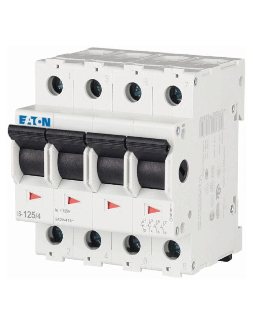 Interruptor-seccionador Eaton 125A 4 polos 4 módulos