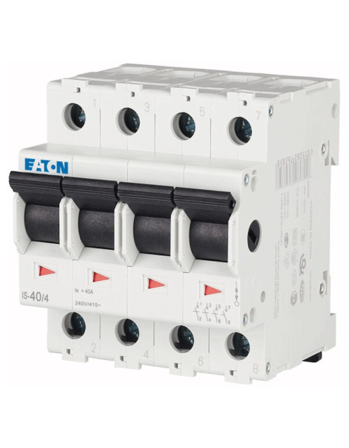 Interrupteur-sectionneur Eaton 40A 4 pôles 4 modules