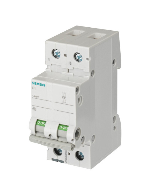 Interrupteur-sectionneur Siemens 2P 32A 2 modules