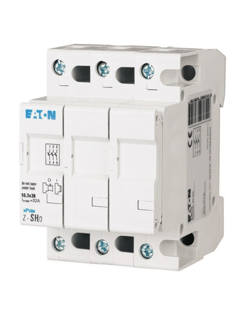 Eaton 3P 32A 10.3x38 fuse holder switch