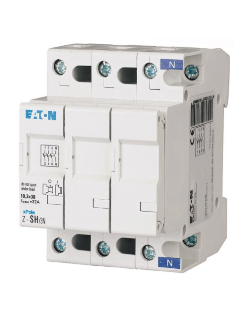 Eaton 3P+N 32A 10.3x38 fuse holder switch