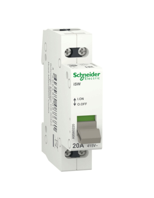 Interruptor Schneider 2P 20A 1 Módulo
