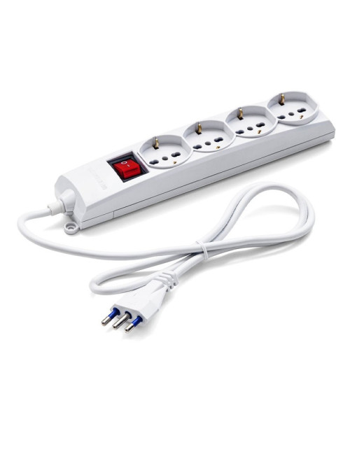 Universal multi-socket base for 4 sockets with switch