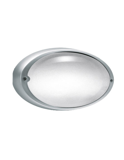Lombardo Airy gray oval ceiling light E27 IP54 LB8212G