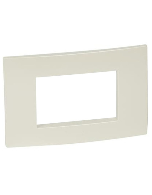 Legrand Vela square plate in pearl metallic 3 modules 685756