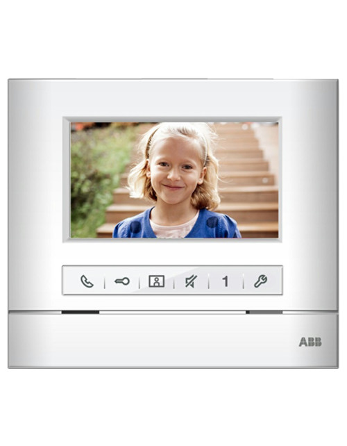 Interphone vidéo ABB Basic 4,3" Mains libres avec mémoire d'images