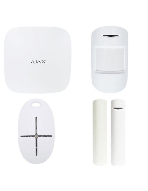 Kit d'alarme antivol sans fil Ajax HUB2(4G) Blanc