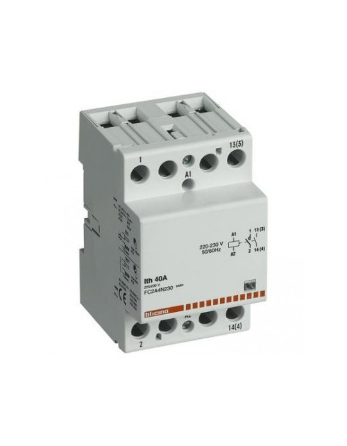 Contactor Bticino 4NO 40A 230V 3 modules
