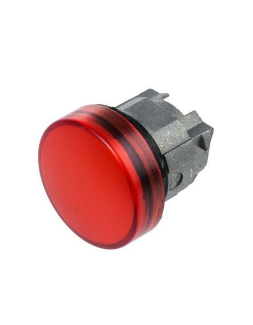 Testa lampada Telemecanique spia gemma liscia rossa LED ZB4BV043