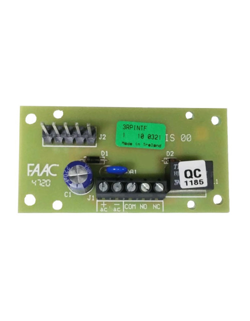Faac interface for plug-in radio receiver