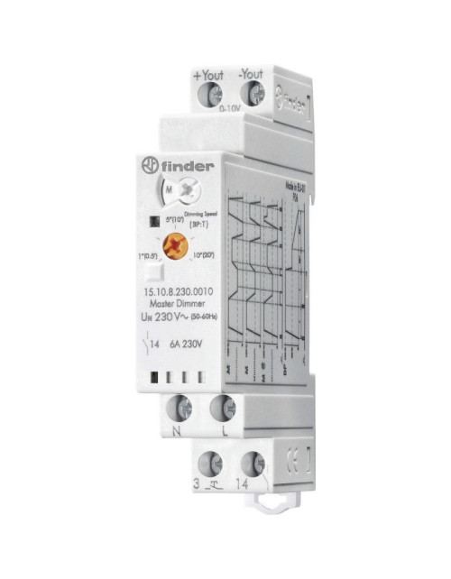 Master Finder electronic dimmer with DIN connection 230V 15108230