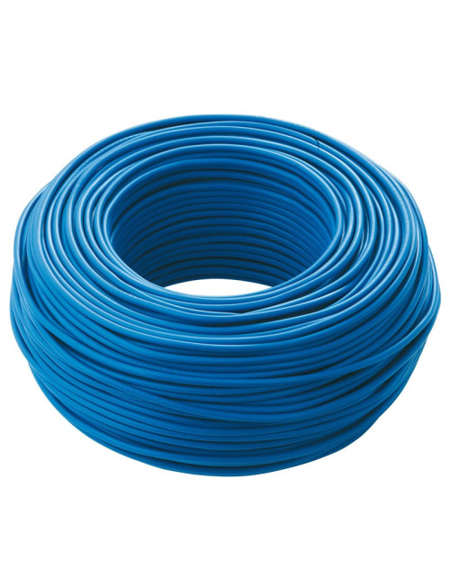Cordon de câble unipolaire 1,5mmq bleu 100mt