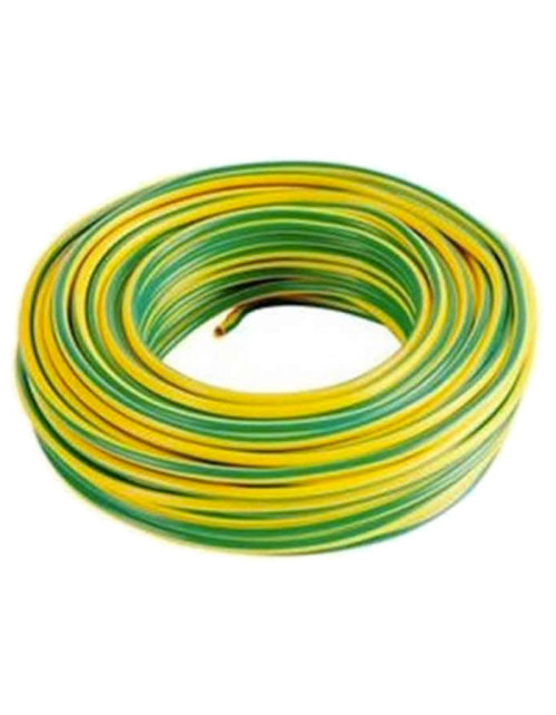 Unipolar Cordina Cable 2,5mmq CPR FS17 yellow green 100mt