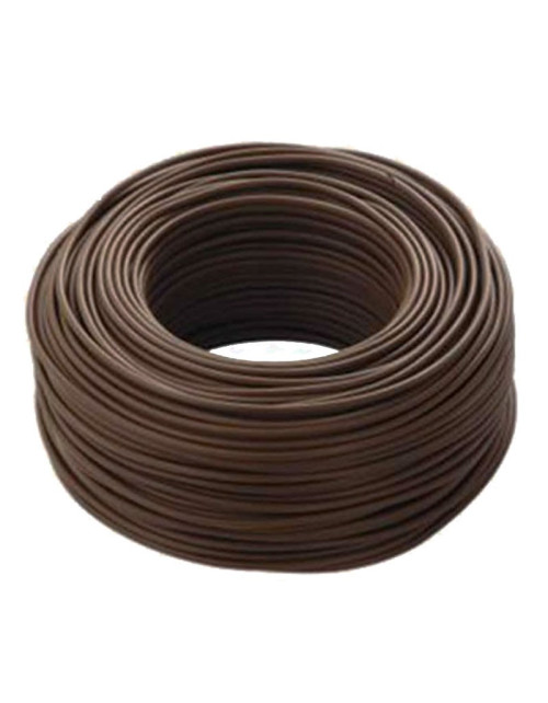 Unipolar cable cord 2,5mmq CPR FS17 brown 100mt