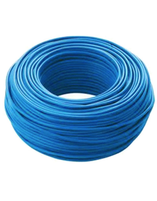 Cordon de câble unipolaire 6mmq bleu 100mt