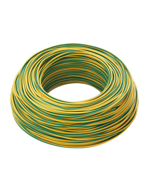 Cable FG17 1X4mmq 450/750V Yellow/Green 100 Meters