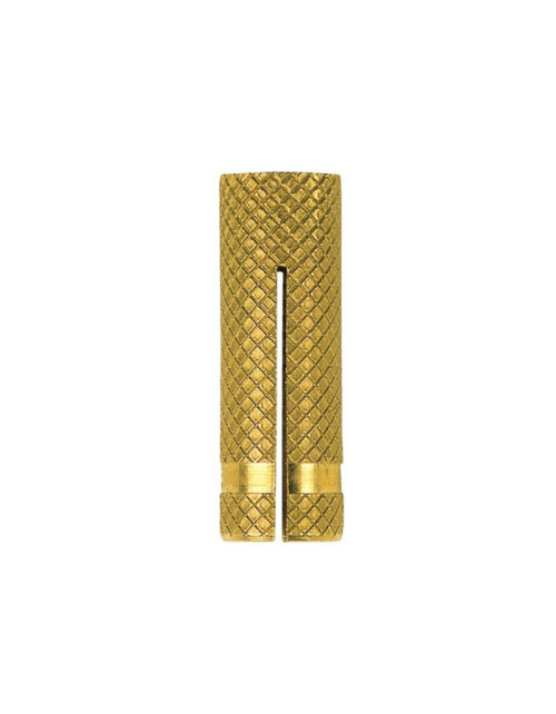 Fischer female dowel in brass with internal metric thread 10X35 POM10