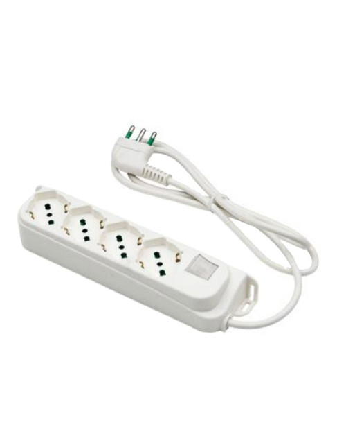 Power strip Fanton shoe 16A plug with 4 bypass sockets 40420