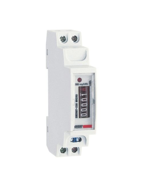 Medidor de electricidad Vemer Energy 230V micro DIN