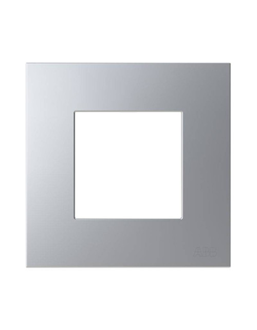 2 Module Cover Plate Abb Zenit Z2271.1 PL Silver Polycarbonate Z0200PL