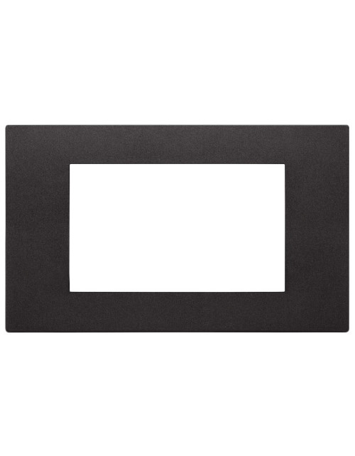 Vimar Cover Plate Total Look Line 4 Modules Black Technopolymer 30654.02