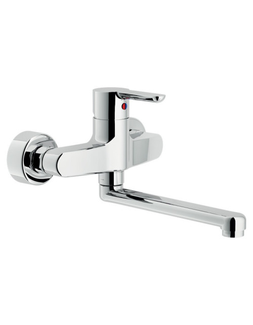 Nobili wall-mounted mixer tap for sink Chrome AB87115 CR