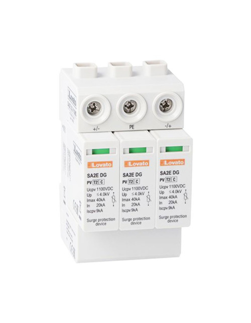 Lovato 1000VDC Type 2 surge arrester with 3 modules