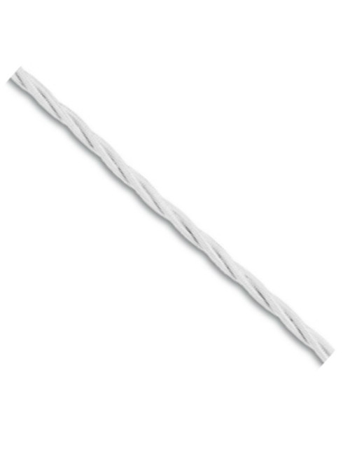 Fanton cable trenzado seda 3G1,5 color blanco 93808