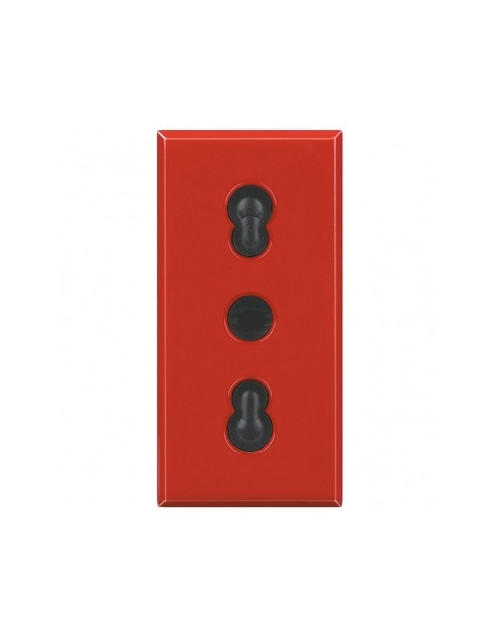 BTicino H4180R Axolute | red bypass socket