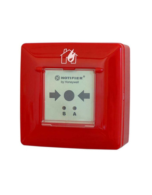 Manual fire button addressed to break glass Notifier