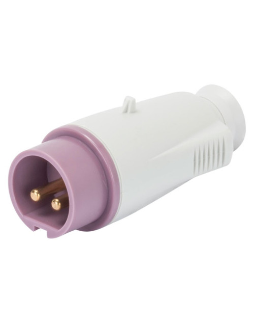 Gewiss 2P 16A IP44 purple 24V mobile plug