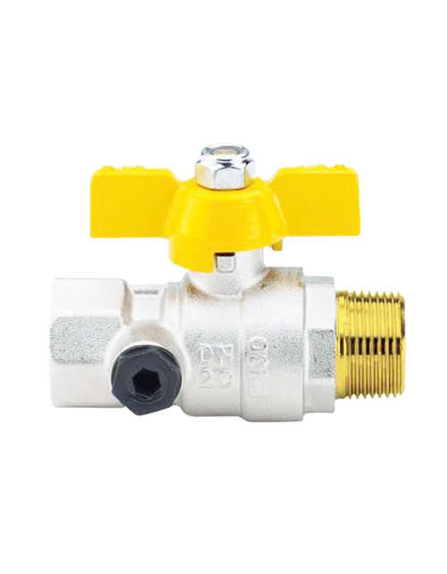 Ball valve for Gas Enolgas Top Test M/F 3/4 with butterfly S1438N35