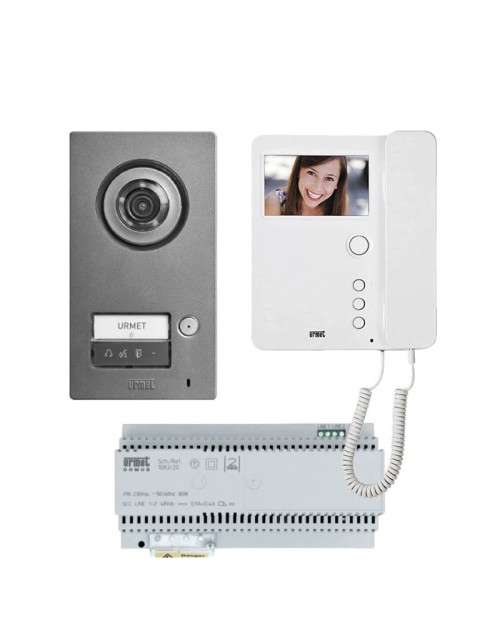 Monof Urmet video door phone kit with Mikra2 and Mìro handset monitor