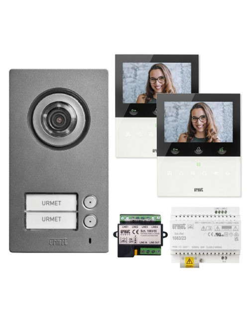 Urmet two-family video kit with MIKRA2 and 2 VOG5W