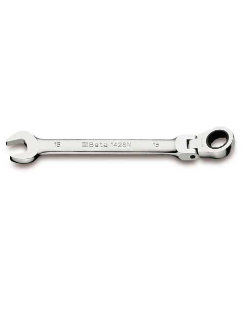 Open-end combination wrench Beta with jointed ratchet 001420210