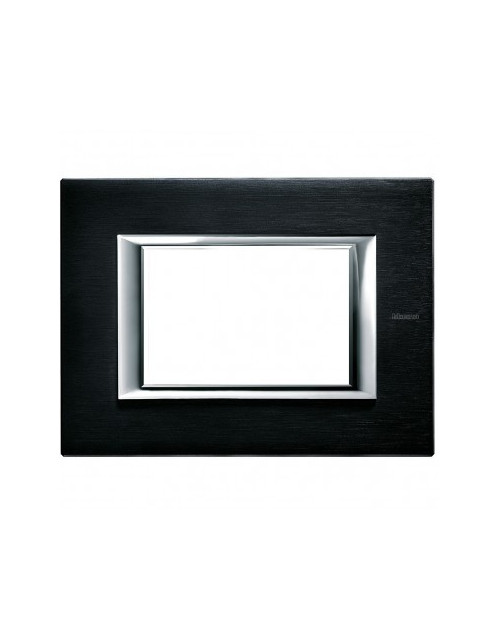 BTicino HA4803XS Axolute | 3-module brushed anthracite cover plate