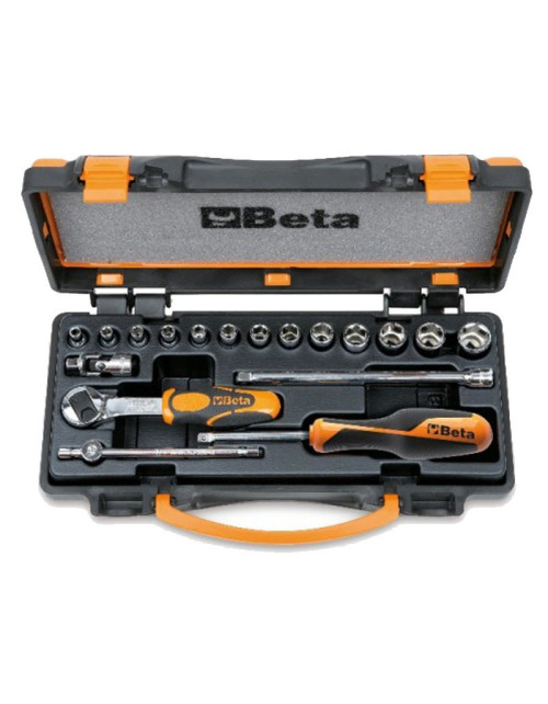 Beta set of 13 hexagonal socket wrenches and 5 accessories 009000953