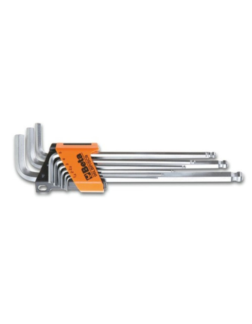 Set of 9 Beta male hexagonal wrenches with ball end 000961354