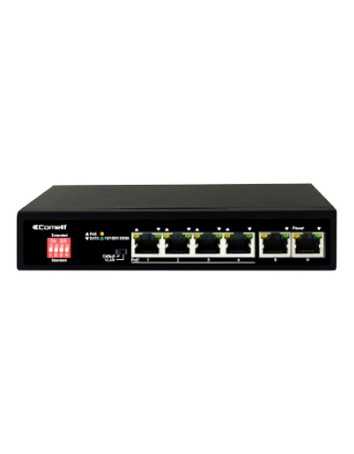 Comelit Netzwerk-Switch mit 4 PoE-Ports + 2 Gigabit-Uplinks