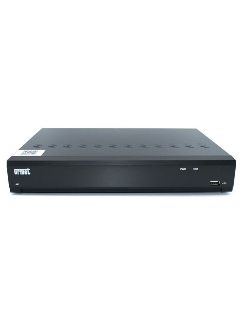 Urmet NVR video recorder with 16 channels and 16 POE ports