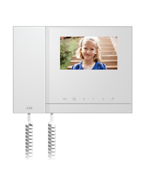 Abb 4.3 Farbmonitor für Video-Gegensprechanlage mit Handhörer und Einfamilien-Bildspeicher
