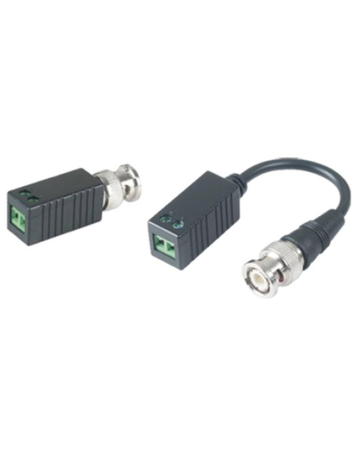 Kit émetteur-récepteur passif Comelit de connecteurs AHD à UTP Cat5 BNC
